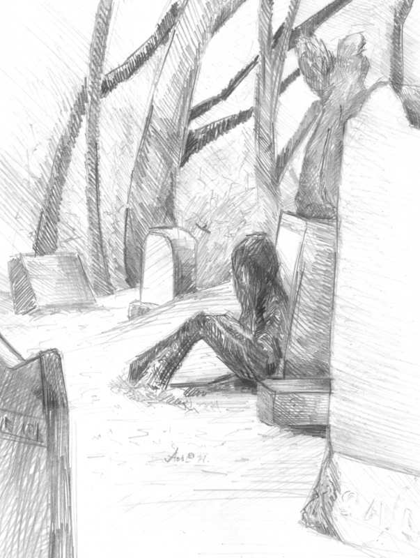 Грустные рисунки карандашом для срисовки легкие