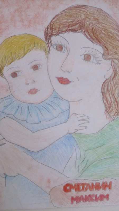Рисунок вместе с мамой