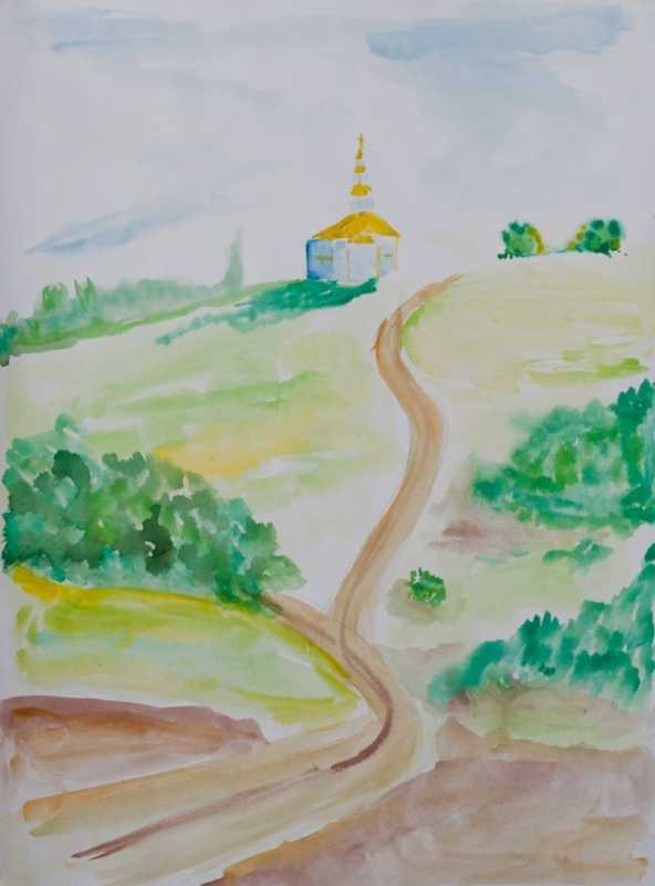 Пейзаж на тему моя малая Родина