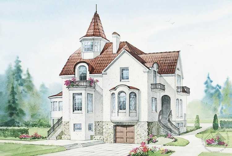 Проекты домов и коттеджей в стиле замка