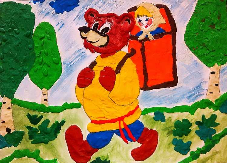 Картины из пластилина сказочные герои