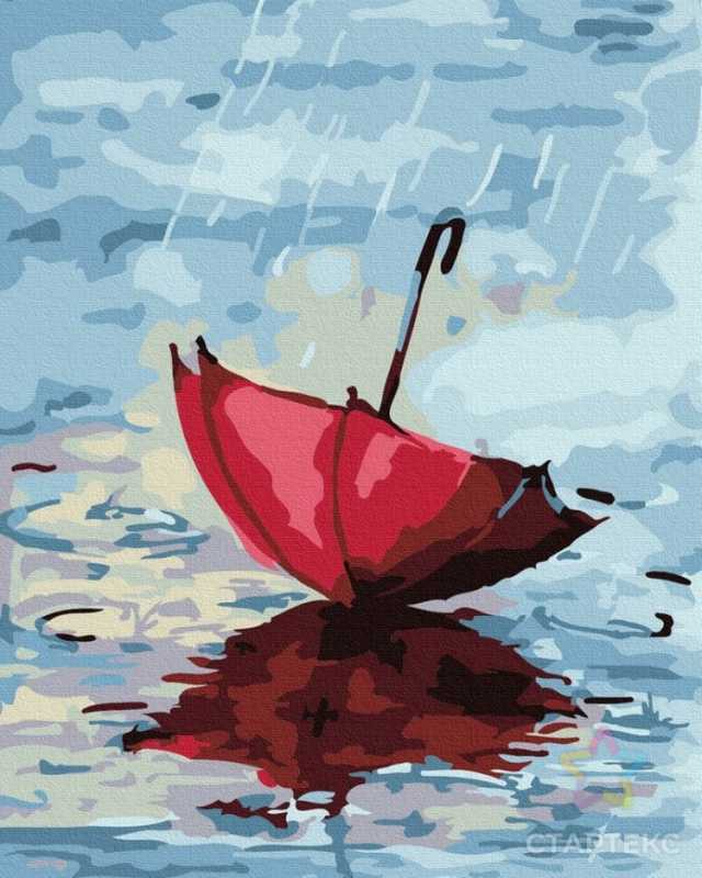 Лужа акварелью