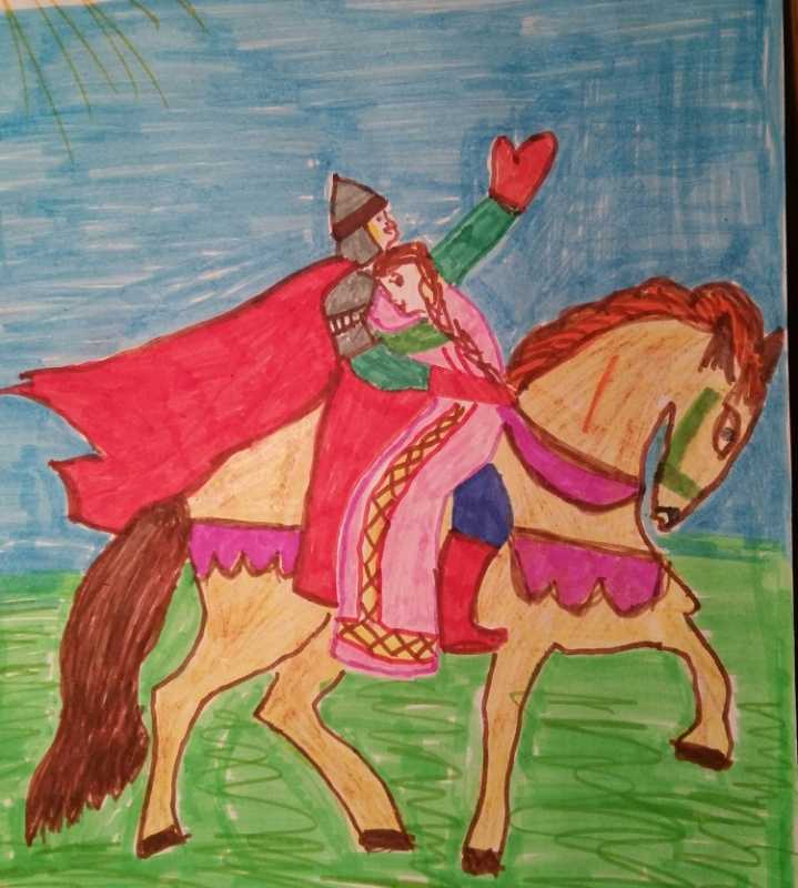 Богатырь Микула Селянинович рисунок