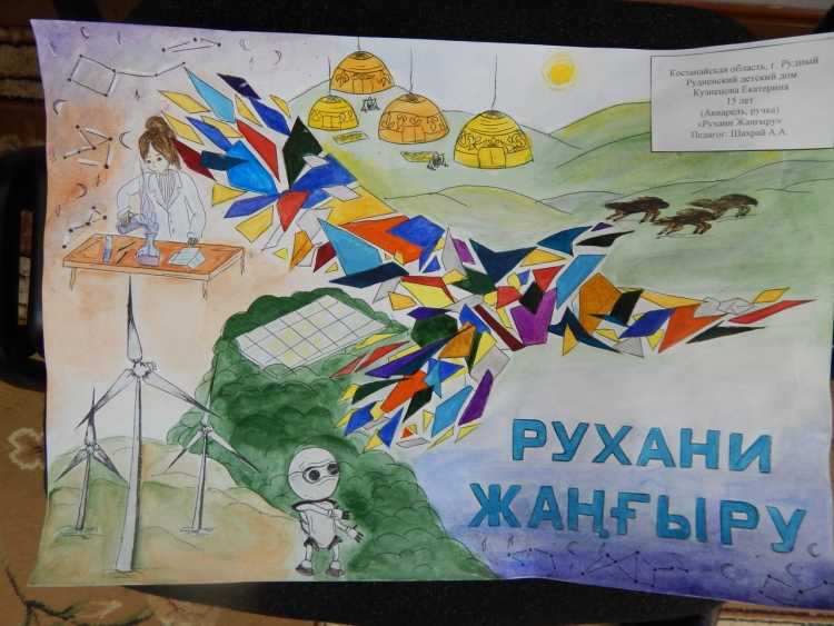 Детские рисунки ко Дню независимости