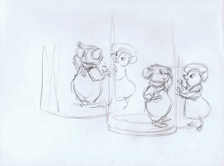 Дисней турист набросок