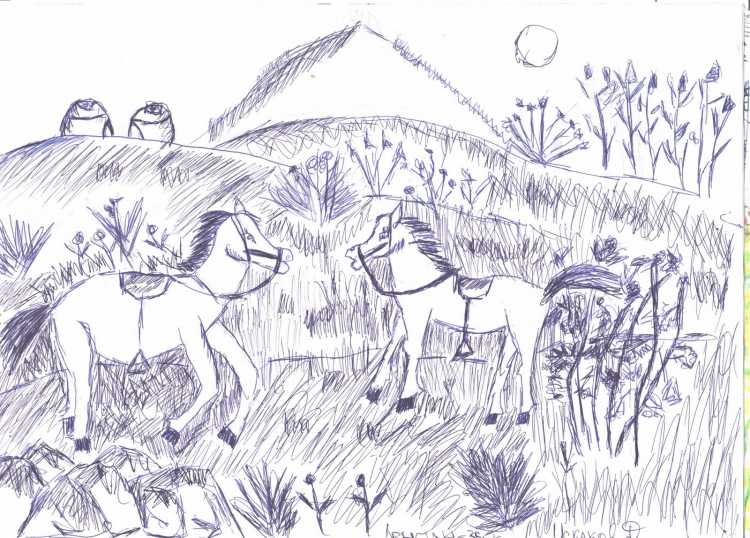 Раскраска на тему Казахстан