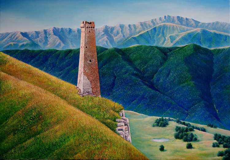 Крепость бурная Тарки Тау