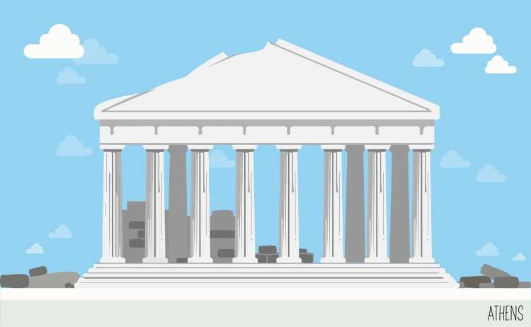 Толос древняя Греция вектор