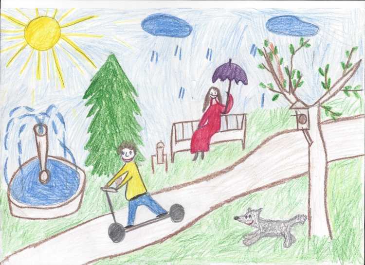 Прогулка рисунок