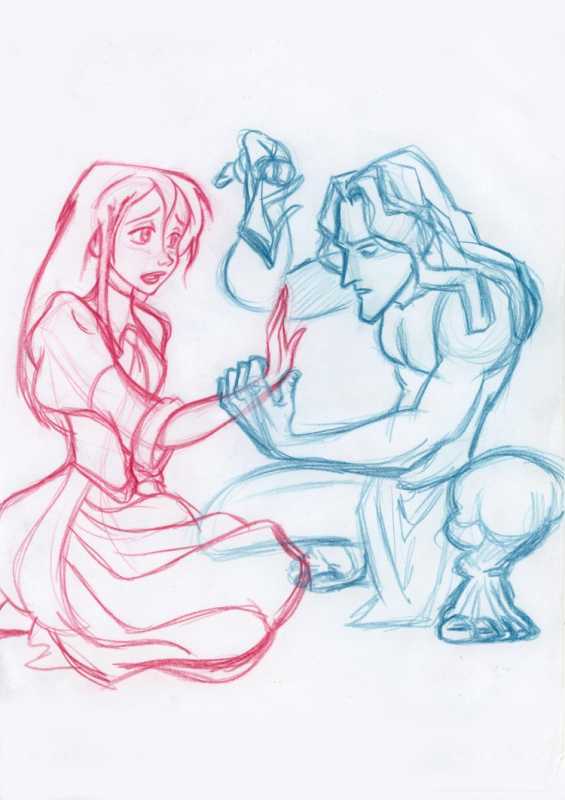 Джейн тарзан набросок