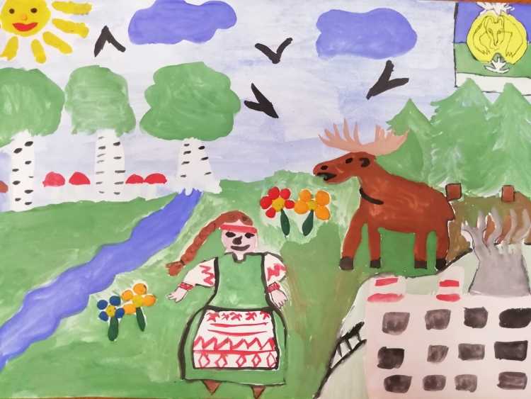 Рисование на тему Россия