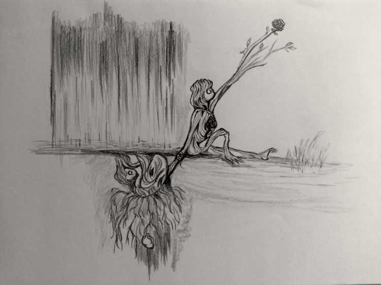 Рисунки карандашом грустные
