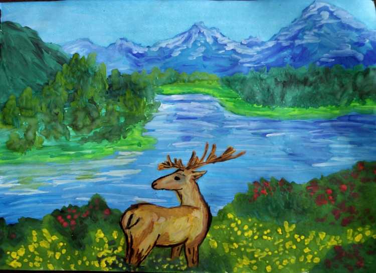 Рисунок на тему мой край родной Калмыкия