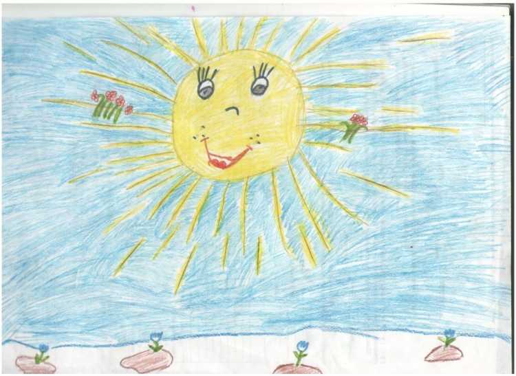 Детские рисунки солнце