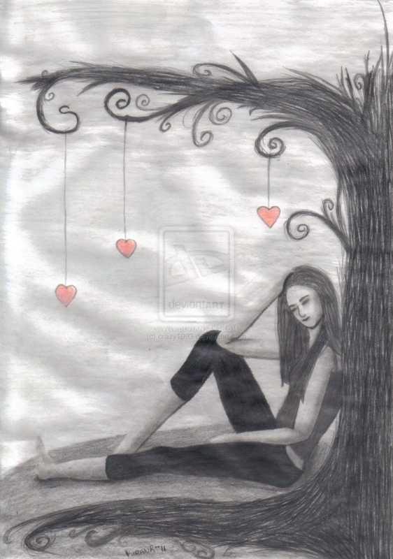 Грустные рисунки