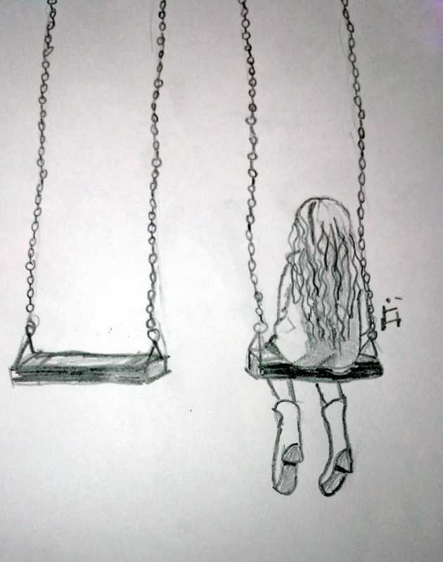 Одиночество рисунок