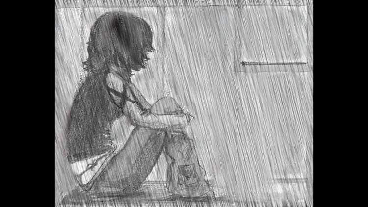 Рисунки простым карандашом грустные