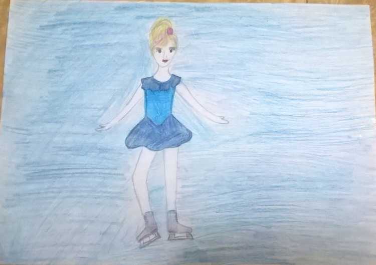 Рисунок на тему зимние виды спорта