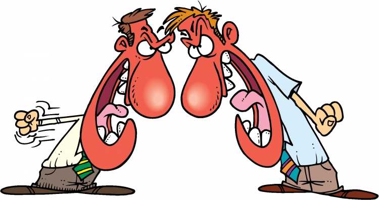 Конфликт на прозрачном фоне