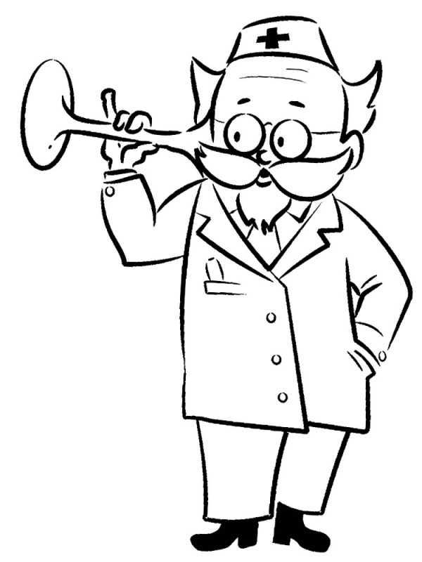 Раскраска профессии для малышей