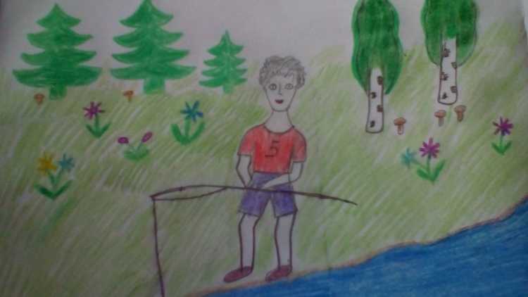 Конкурс рисунков о рыбалке