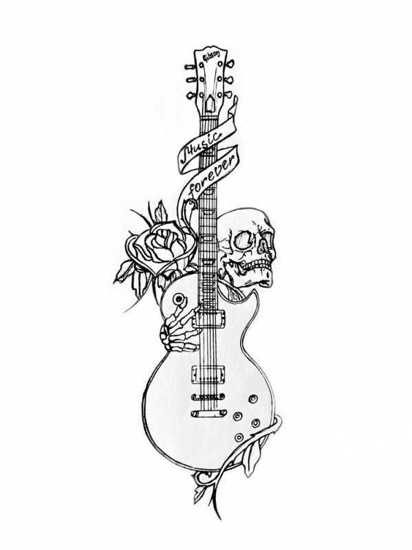 Тату гитара