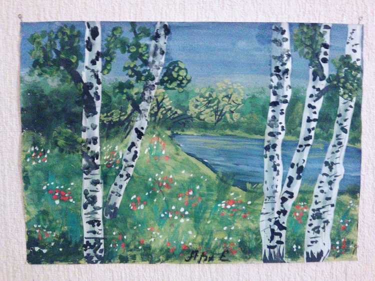 Рисование Березка