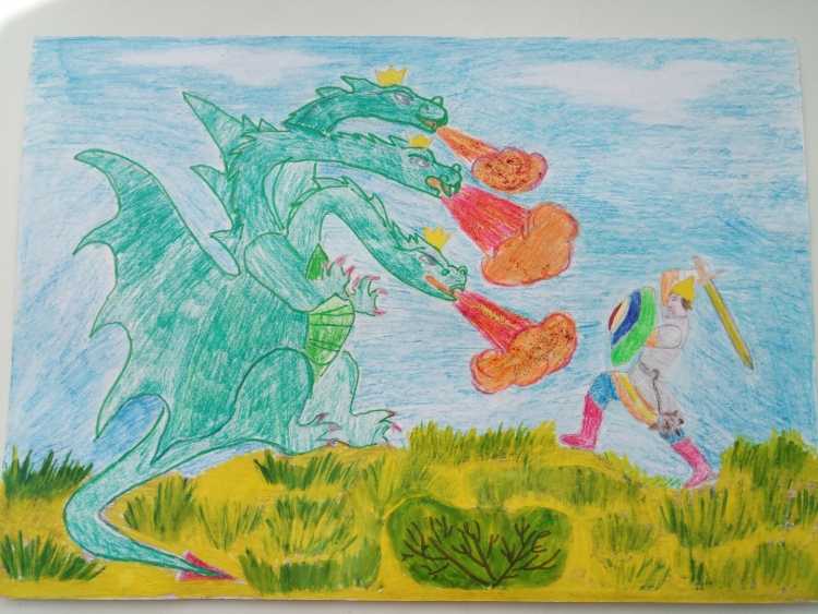 Илья Муромец и Соловей разбойник рисунок