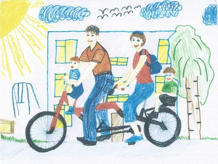 Спорт в моей семье рисунки