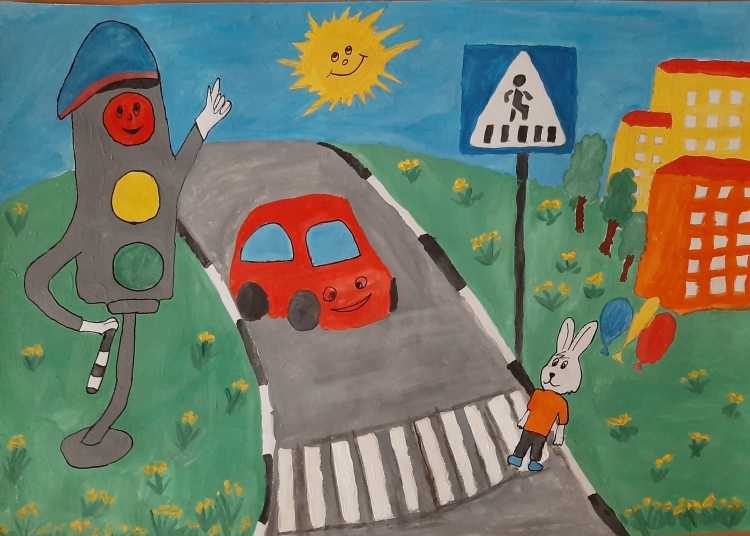 Плакат мой друг светофор