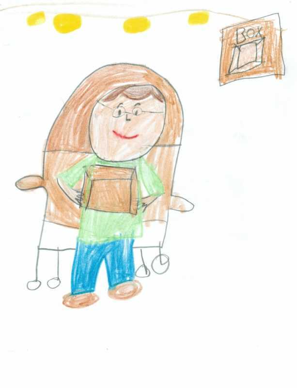 Детский рисунок папы