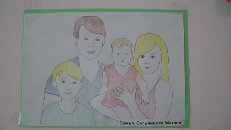 Семья рисунок