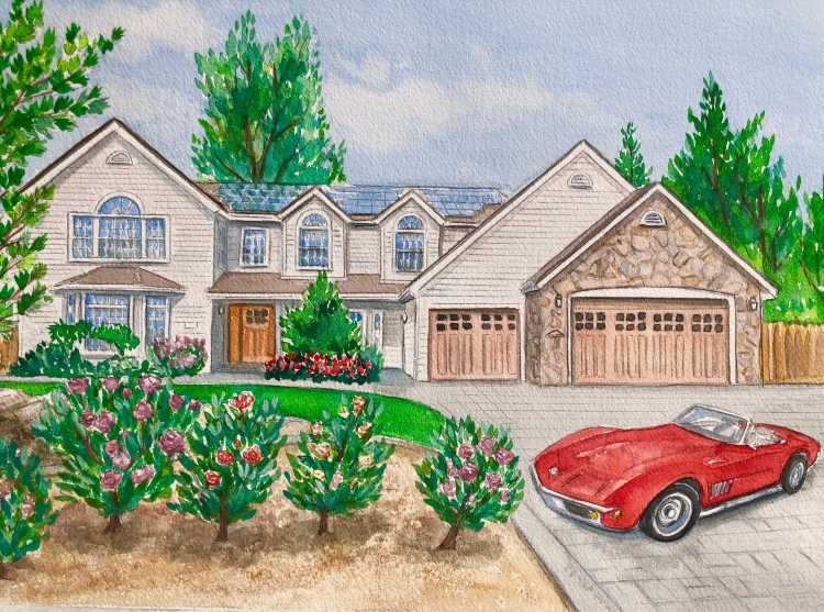 Дом мечты рисунок