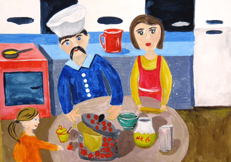 Конкурс рисунков Мои бабушка и дедушка