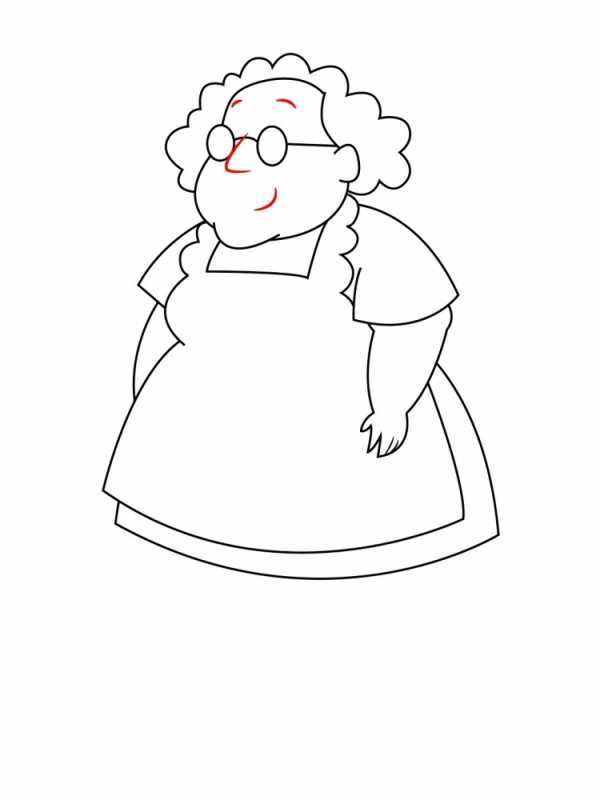 Бабушка ГРЕННИ раскраска