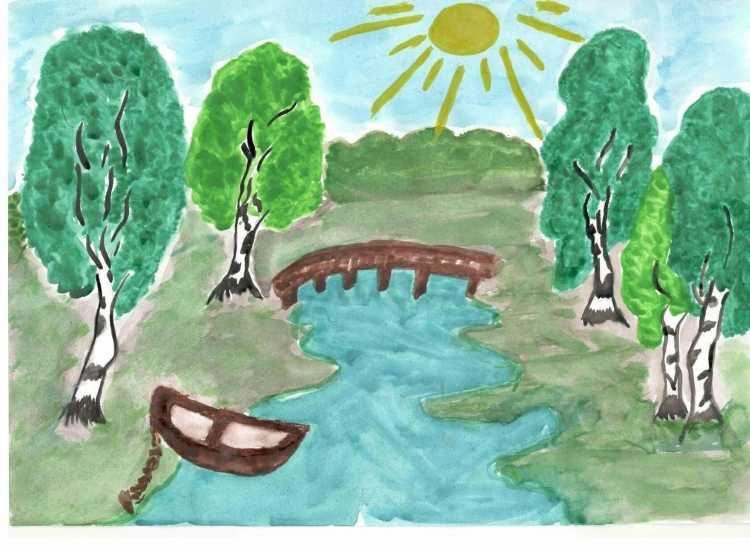 Рисование на тему природа