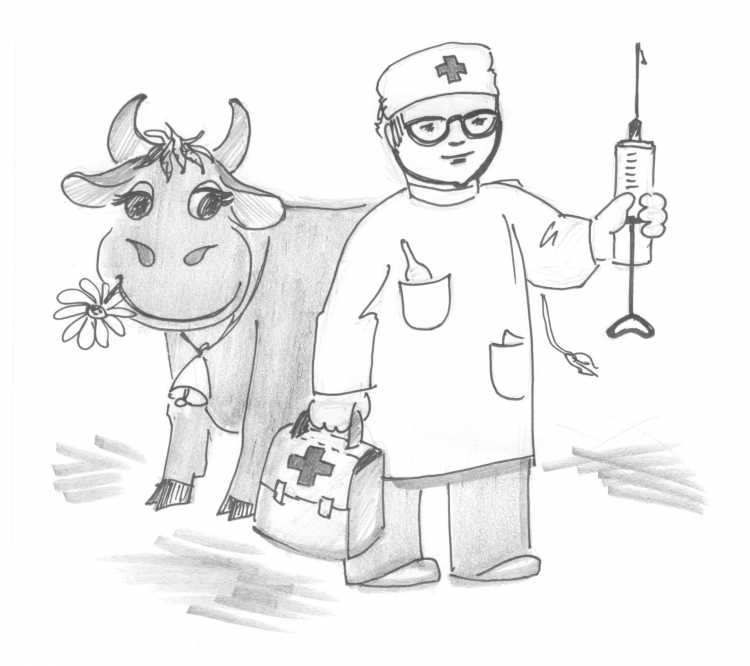 Ветеринар карандашом