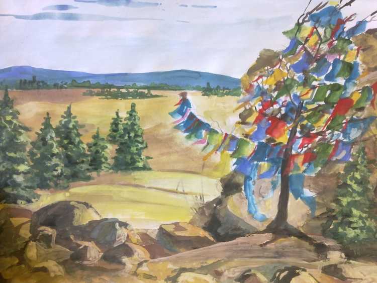 Рисунок на тему родное Забайкалье