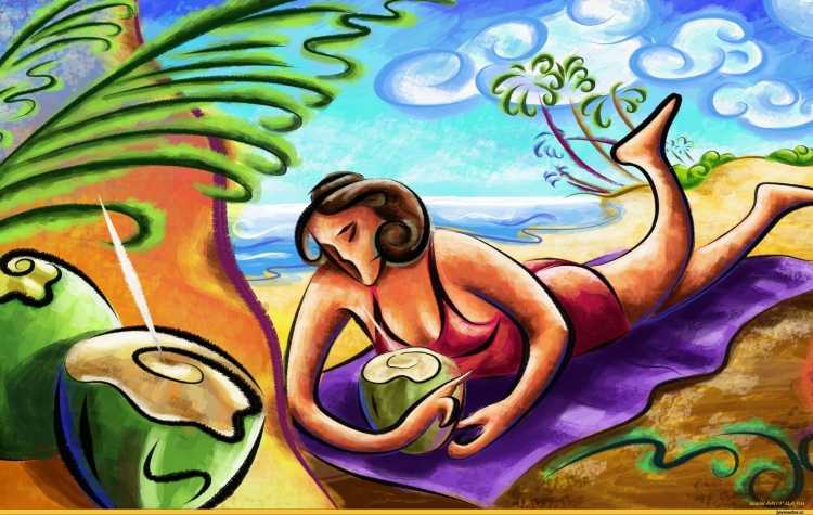 Природа в виде человека рисунок