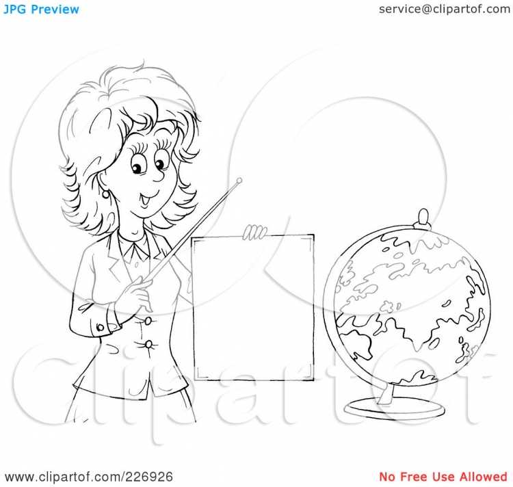 Скетч иллюстрация учитель