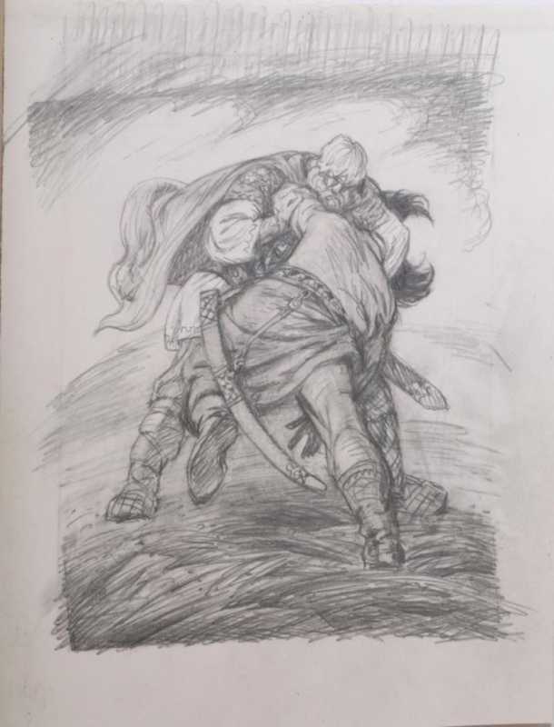 Рисунок богатыря Добрыня Никитич