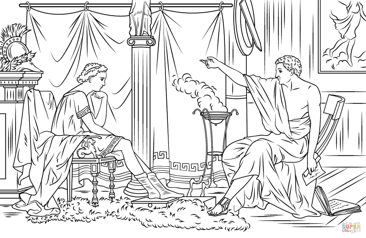 Греческие рисунки карандашом