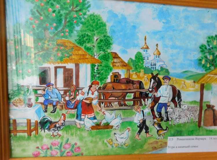 Казачий плетень с подсолнухами