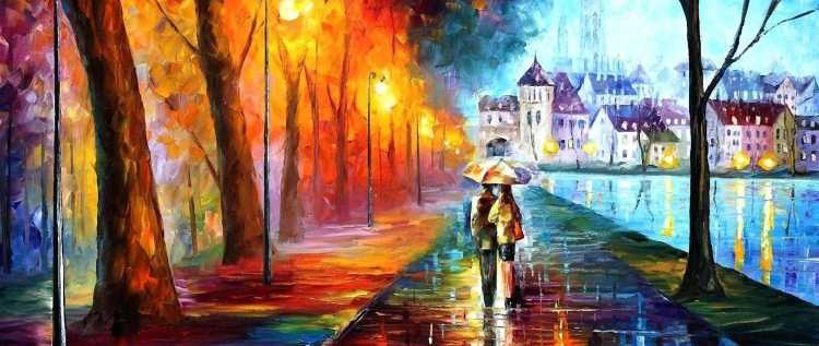 Осенняя прогулка эскиз