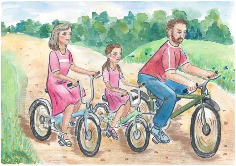 Мама папа я спортивная семья рисунок