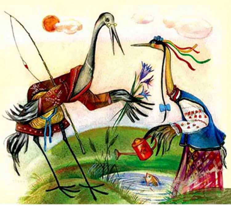 Даль Владимир Иванович "журавль и цапля"