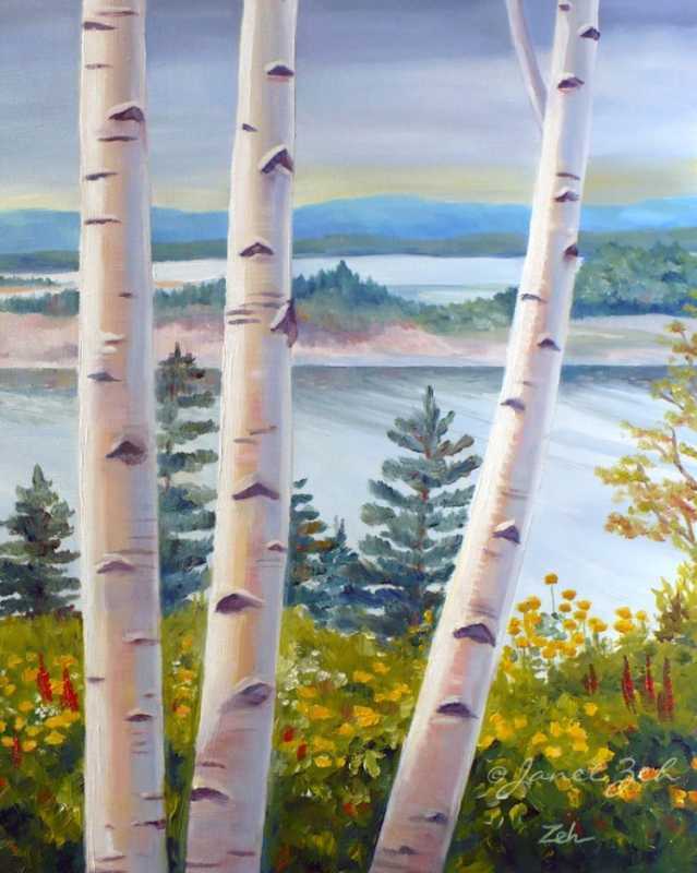 Картина "береза"