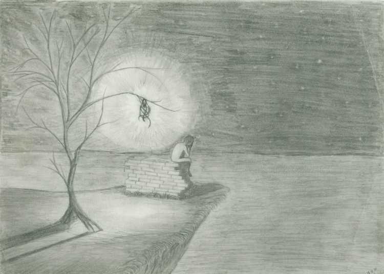 Грустные иллюстрации