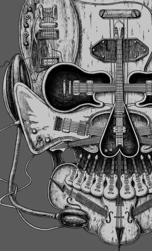 Гитара из черепа