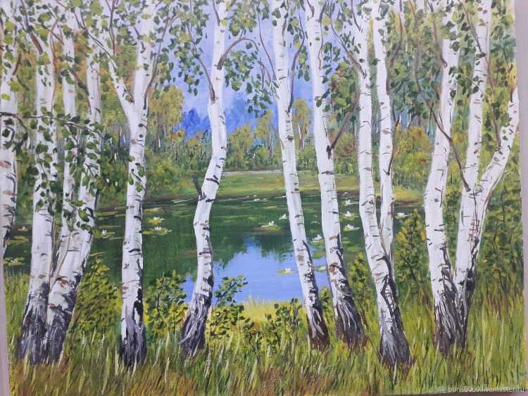 Антон Макаров картина Берёзки